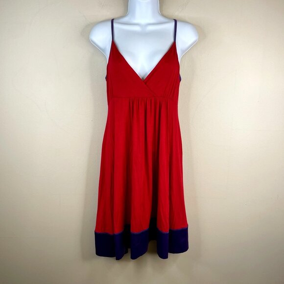Express Vintage Y2K Womens BABYDOLL Slip Dress Sz S Red ROMANTIC Feminine Flowy - Picture 1 of 13